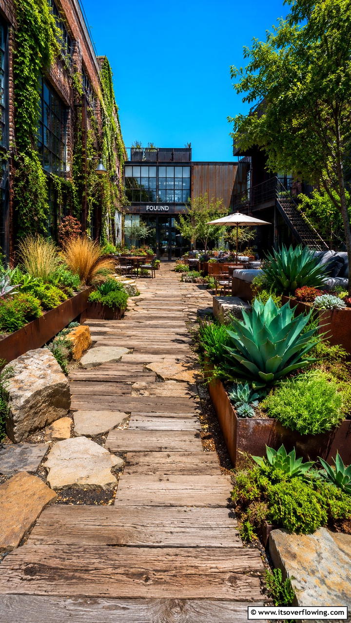 Urban Rustic Path - 30 Stunning Garden Path Ideas to Guide Your Landscape