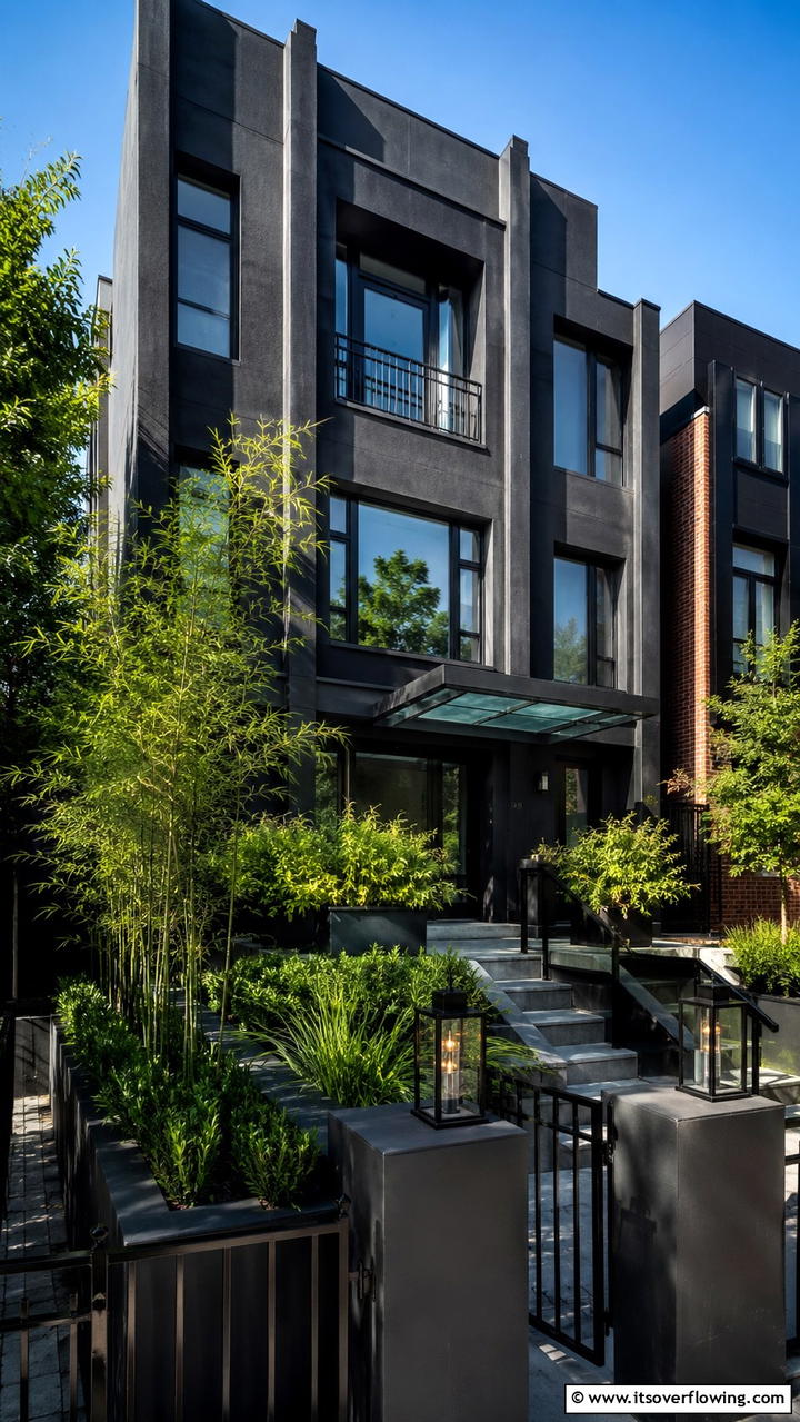 Urban Shadow Tones - 30 Black House Exteriors- Bold Paint Colors for Modern Homes