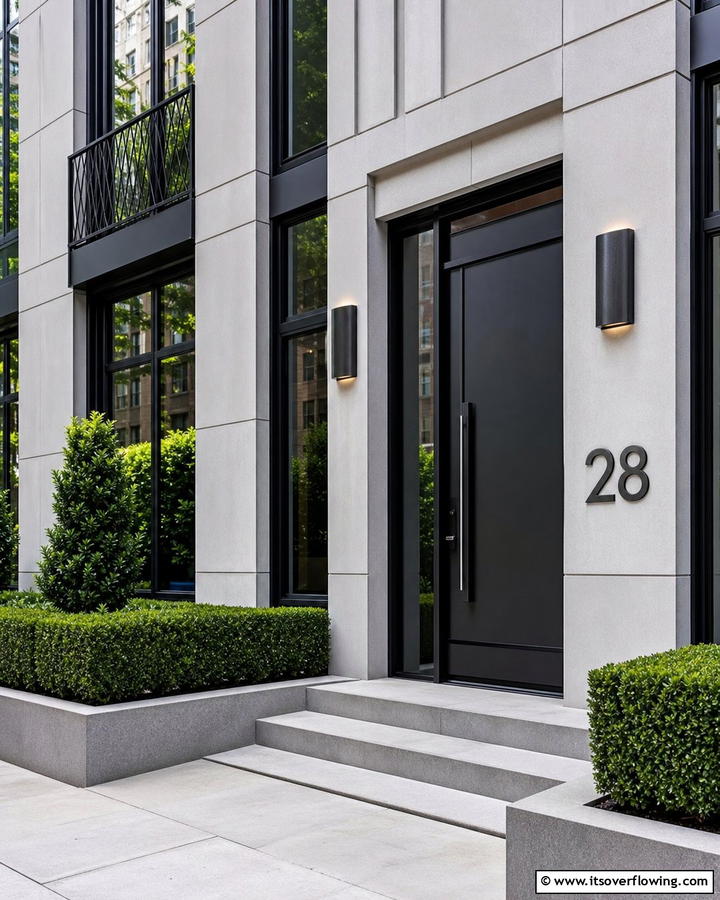 Urban Sophistication Numerals - 21 House Number Ideas to Boost Curb Appeal Creatively