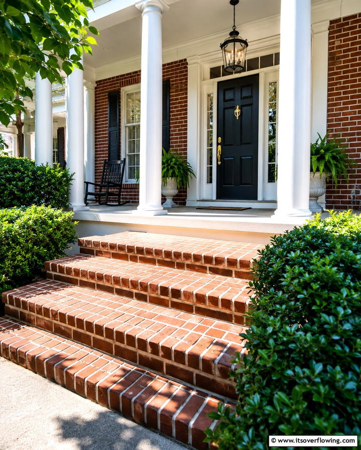 Use Brick Accents - 25 Front Step Ideas to Enhance Your Home’s Entrance