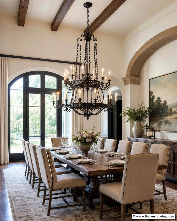 Use Candle Chandeliers for Dramatic Lighting - 25 Decorating With Candles Ideas for a Warm and Inviting Home