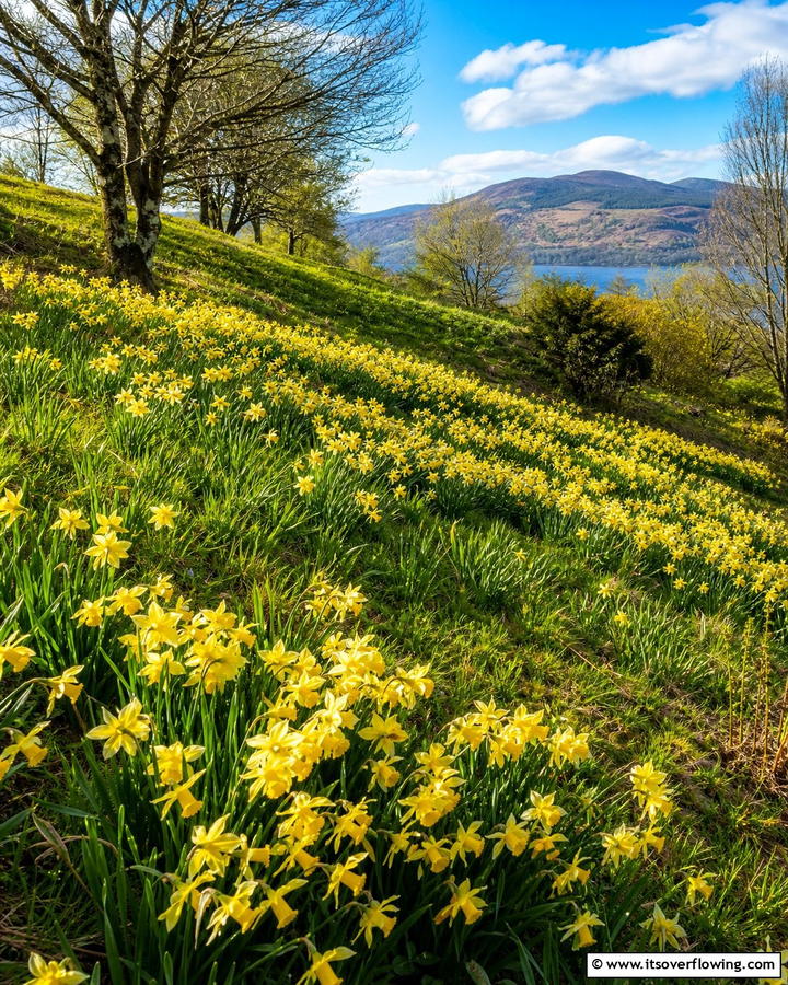 Use Daffodils for Naturalizing Slopes - 20 Beautiful Daffodil Garden Ideas for a Spring Bloom