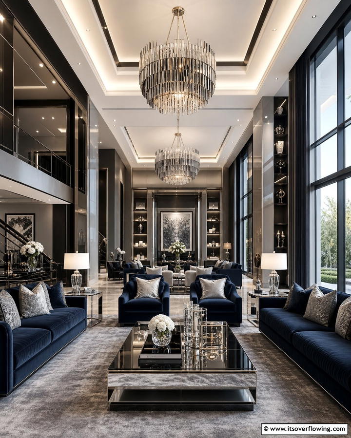 Use Low profile Furniture - 25 Long Living Room Ideas for Spacious Homes