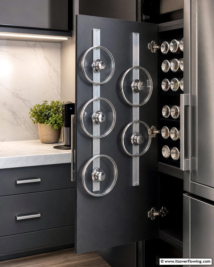 Use Magnetic Strips for Lightweight Lids - 25 Tupperware Organization Ideas for a Tidy Kitchen