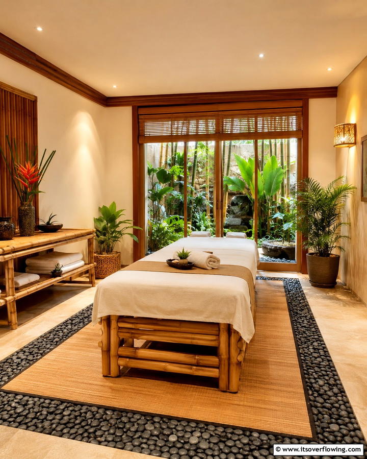 Use Natural and Organic Materials - 25 Massage Room Setup Ideas for Ultimate Relaxation