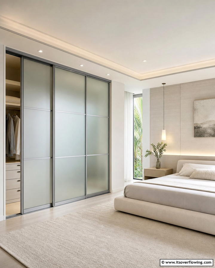Use Sliding Doors for Simplicity - 25 Zen Bedroom Ideas for a Calm and Serene Space
