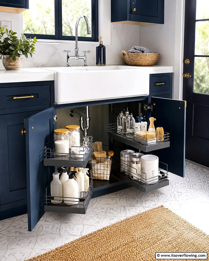 Use Under Sink Storage Solutions - 25 Small Utility Room Ideas for Efficient Homes