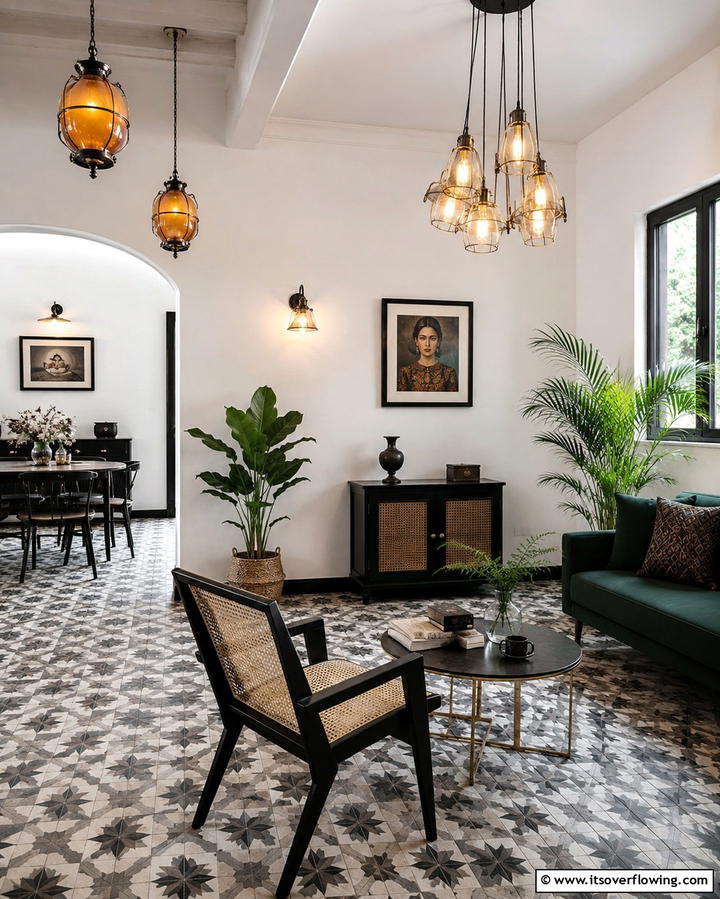 Use Vintage Inspired Lighting - 25 Eclectic Interior Design Ideas for Unique Homes