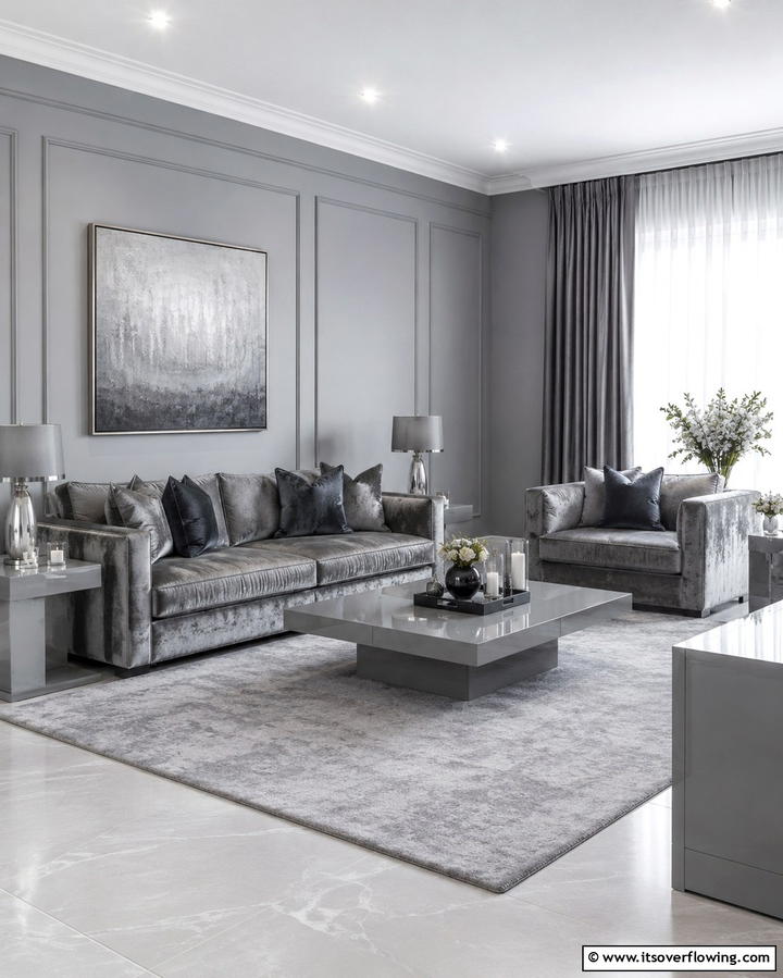 Use a Monochromatic Theme - 25 Simple Living Room Ideas for a Cozy and Inviting Space
