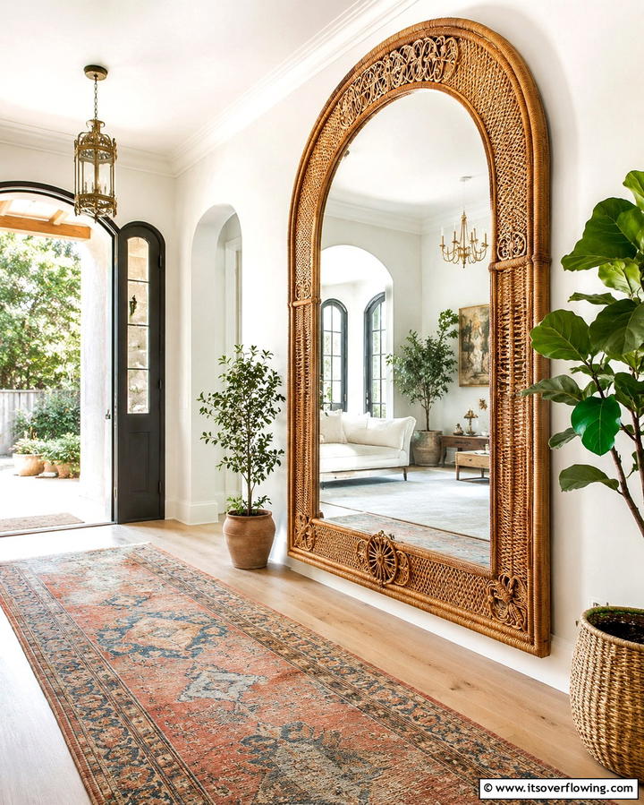 Use a Vintage Runner Rug - 30 Bohemian Hallway Decor Ideas for a Welcoming Entryway