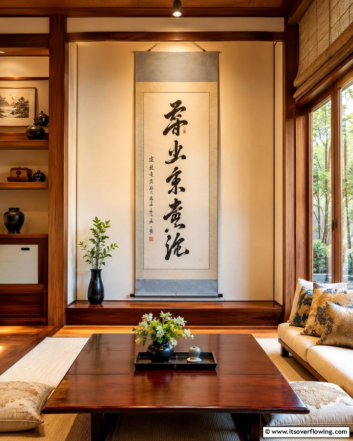 Use of Natural Fabrics - 25 Japanese Style Living Room Ideas for Serenity