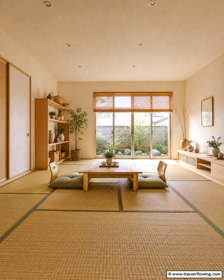 Use of Tatami Mats - 25 Japanese Style Living Room Ideas for Serenity