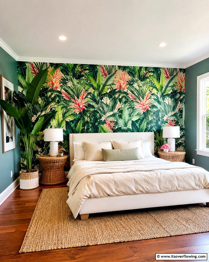 Using Bold Wallpaper - 25 Eclectic Bedroom Ideas to Inspire Your Space