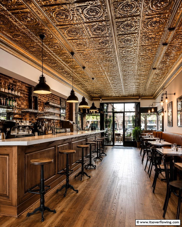 Using Tin Ceilings in Commercial Spaces - 25 Tin Ceiling Ideas for a Vintage Touch