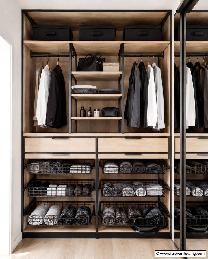 Utilize Under Shelf Baskets - 25 Small Closet Storage Ideas to Maximize Space