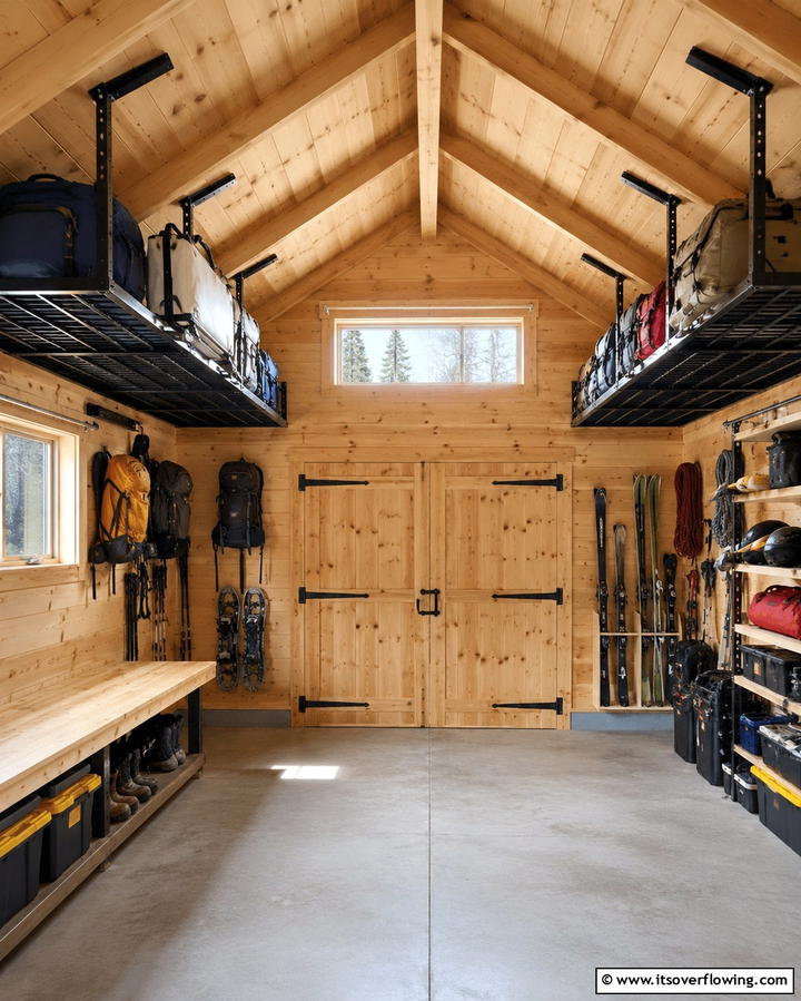 Utilize Vertical Wall Storage - 25 Shed Organization Ideas to Declutter Your Outdoor Space