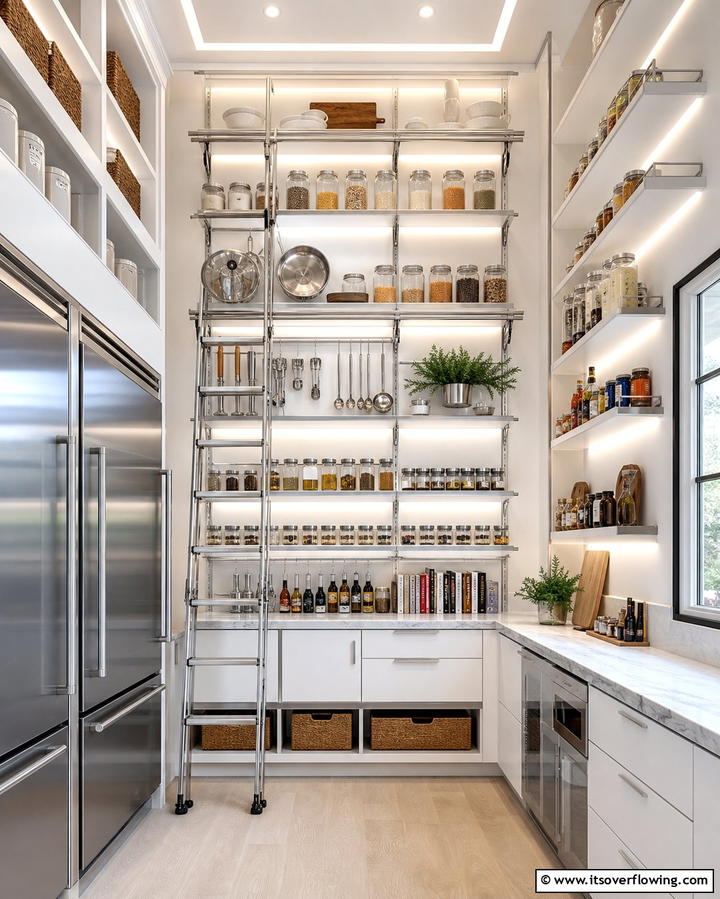 Utilizing Vertical Space - 21 Kitchen Pantry Ideas to Streamline Food Storage