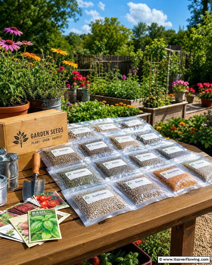 Vacuum Sealed Bags - 20 Seed Storage Ideas for Organized Gardening