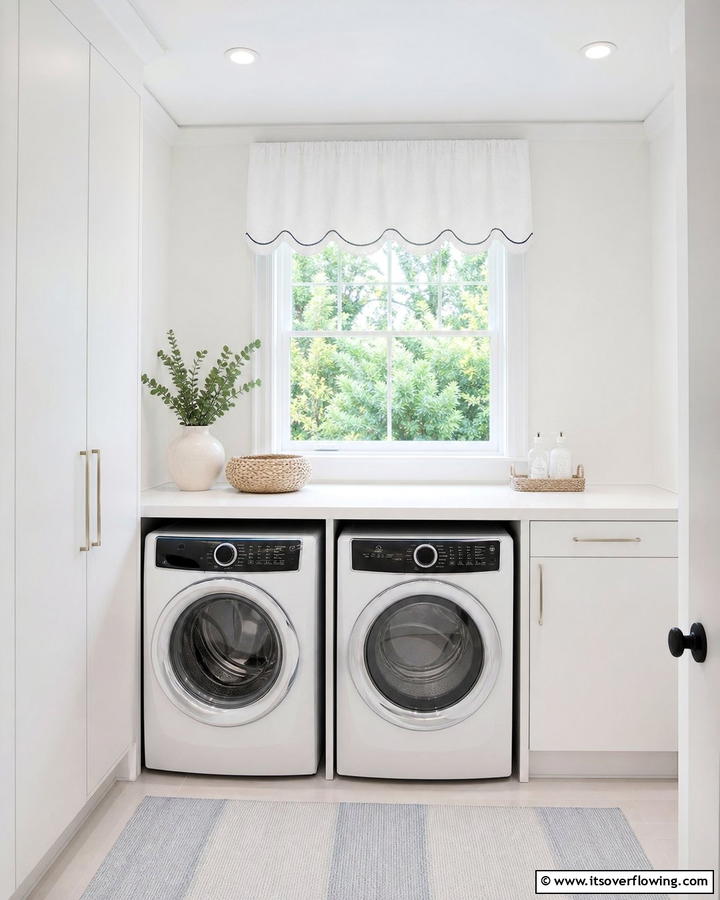 Valances for a Minimalist Look - 20 Laundry Room Curtain Ideas for a Stylish and Private Space