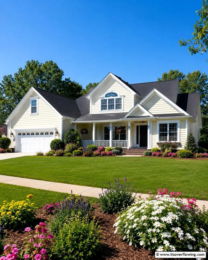 Vanilla Cream - 25 Off-white Paint Colors for Home Exteriors- Timeless and Elegant