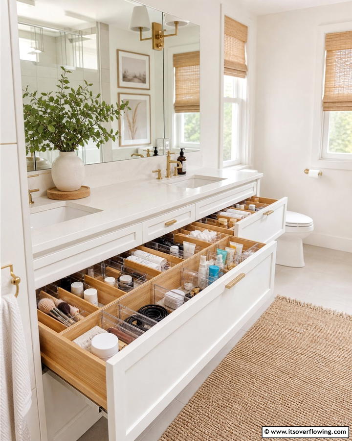Vanity Drawer Dividers - 21 Clever Bathroom Storage Ideas to Maximize Space and Style