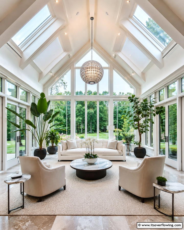 Vaulted Ceiling Design - 20 Sunroom Ceiling Ideas for a Stunning Overhead View