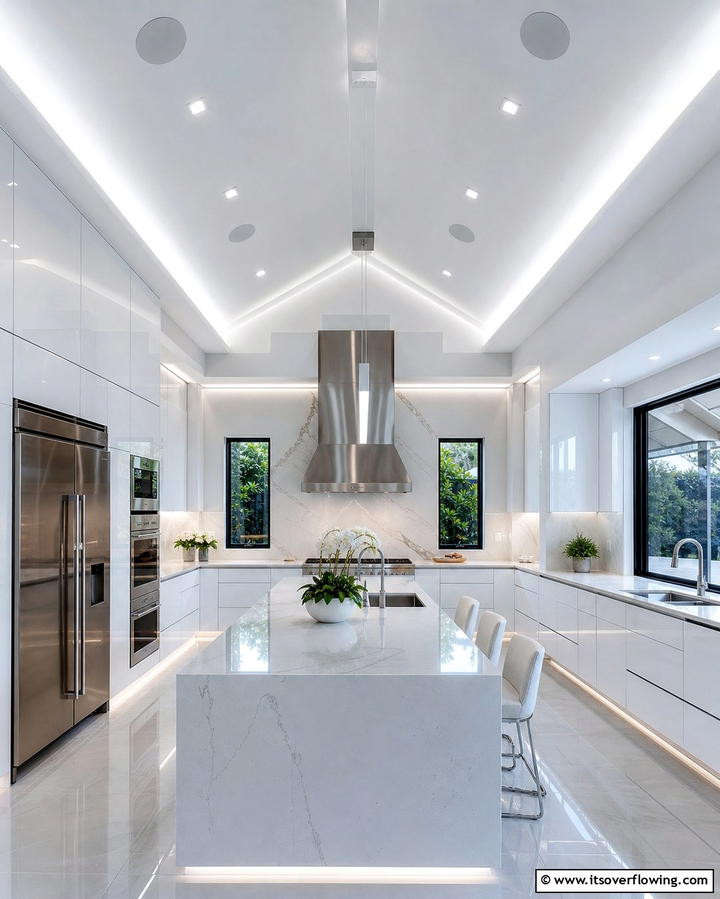 Vaulted Ceilings with Built In Speakers - 25 Vaulted Ceiling Kitchen Ideas for a Spacious Feel