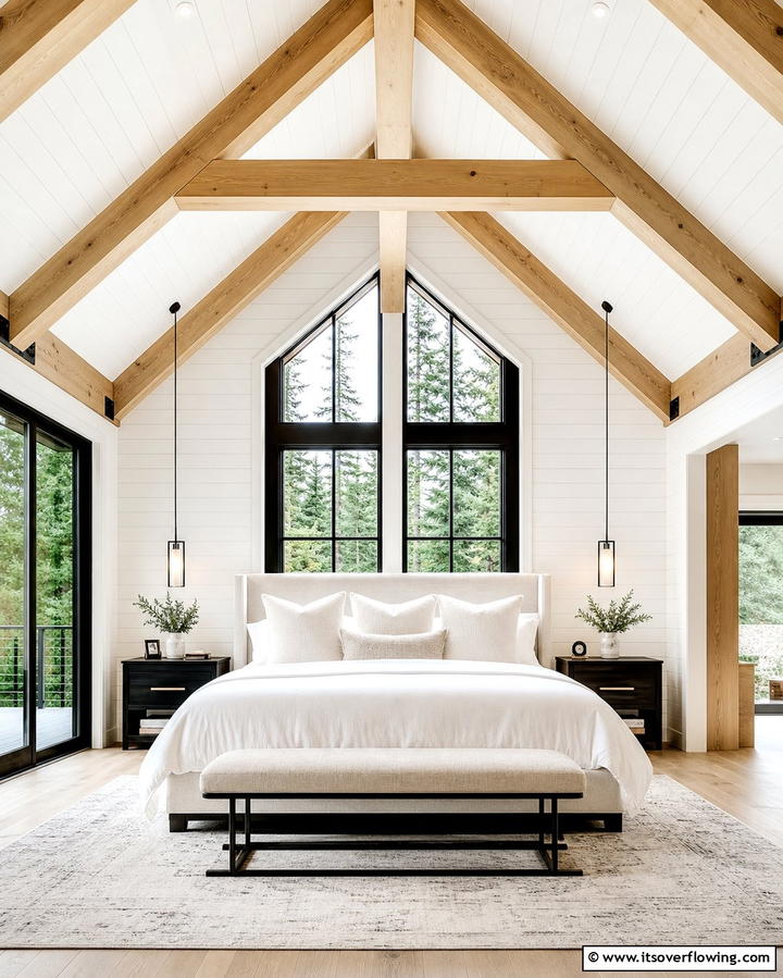 Vaulted Ceilings with Exposed Beams - 25 Modern Cape Cod House Ideas for Coastal Living