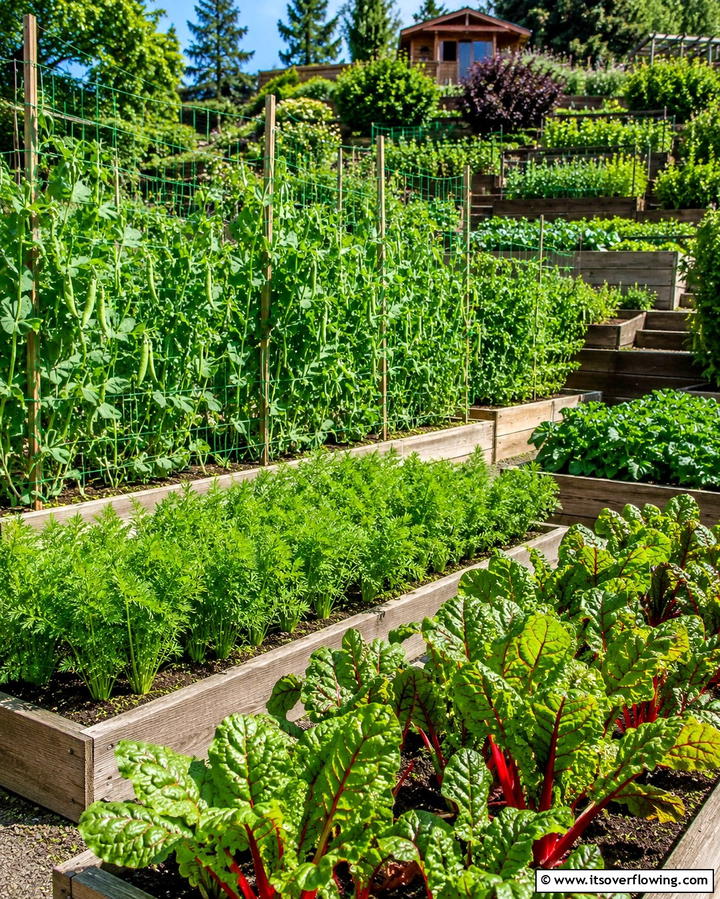 Vegetable Garden Tiers - 25 Terraced Garden Ideas for Sloped Landscapes