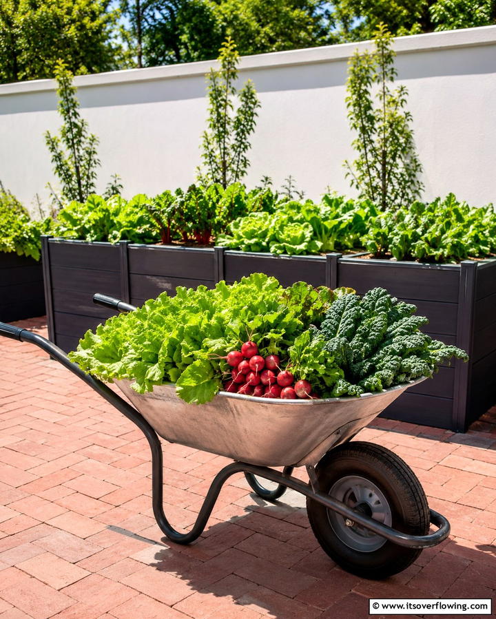 Vegetable Planter - 25 Old Wheelbarrow Ideas for Unique and Creative Garden Decor