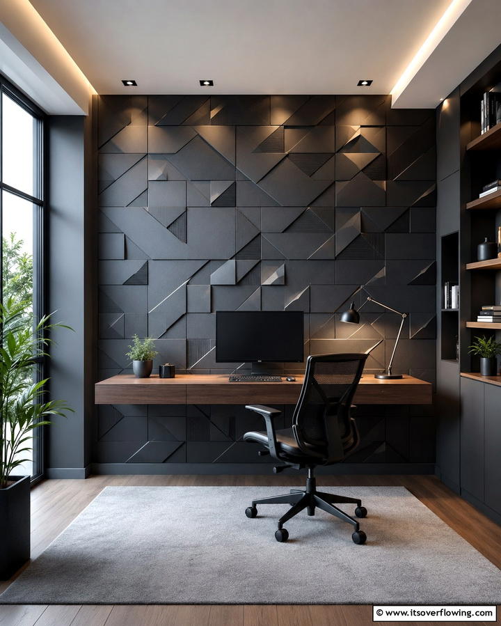 Velvet Accents - 30 Moody Dark Home Office Designs for a Productive Workspace