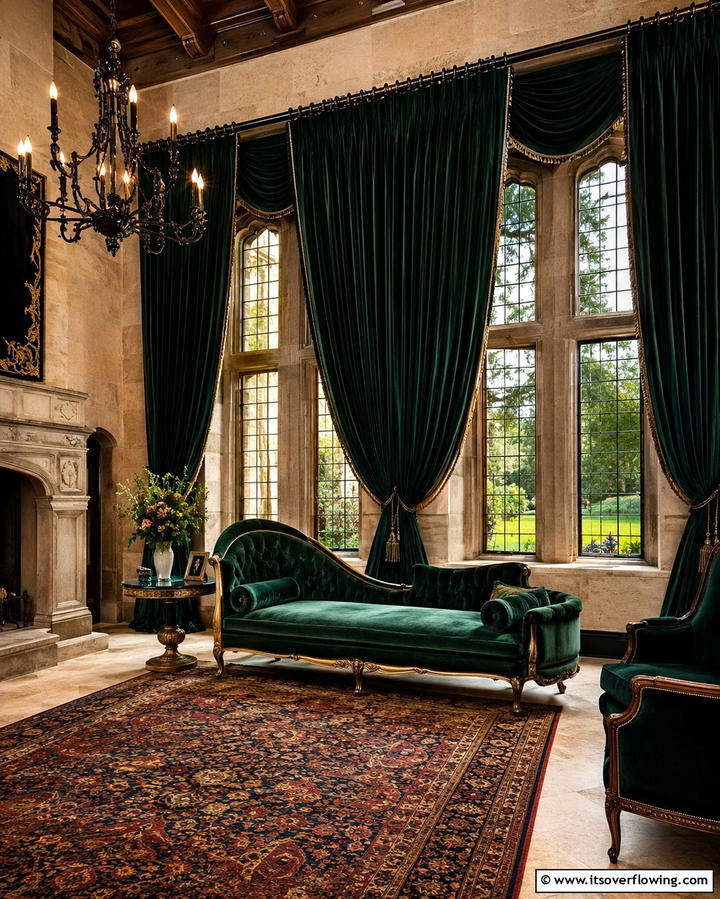 Velvet Curtains and Drapes - 25 Medieval Home Decor Ideas for a Unique Style