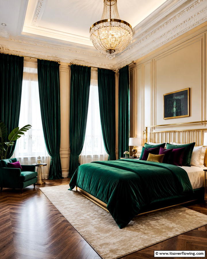 Velvet Curtains for a Luxe Look - 25 Elegant Bedroom Curtain Ideas to Enhance Your Decor