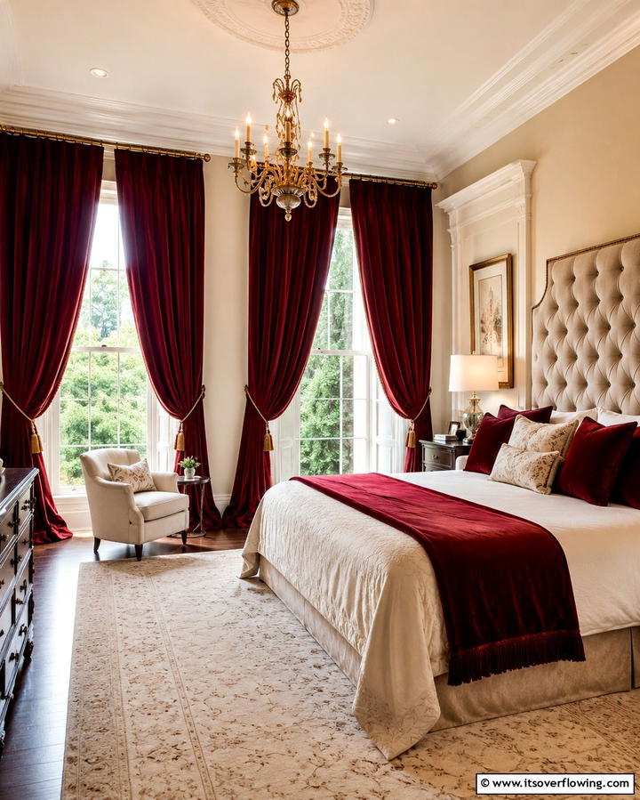 Velvet Curtains - 25 Steampunk Bedroom Ideas for a Unique Vintage Look