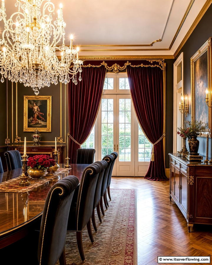 Velvet Drapes for Luxurious Appeal - 20 French Door Curtain Ideas to Elevate Your Home Decor