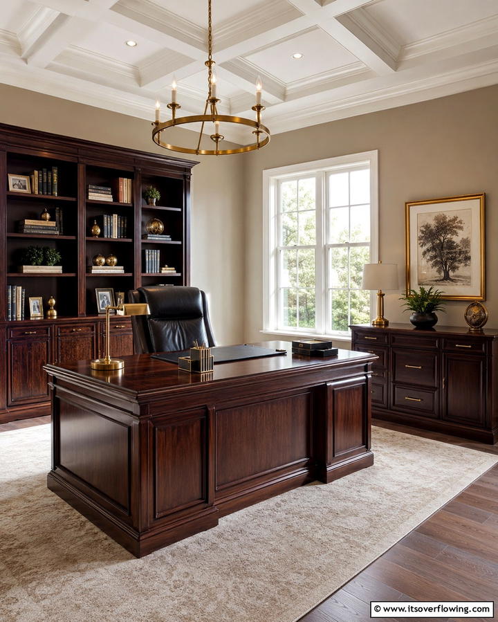 Velvet Textures - 30 Moody Dark Home Office Designs for a Productive Workspace