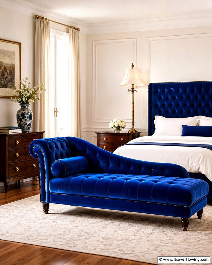 Velvet Upholstery Accents - 25 Victorian Bedroom Ideas for Timeless Elegance