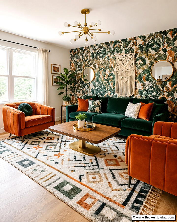 Velvet UpholsteryExact - 25 1970s-inspired Design Ideas for Retro Vibes