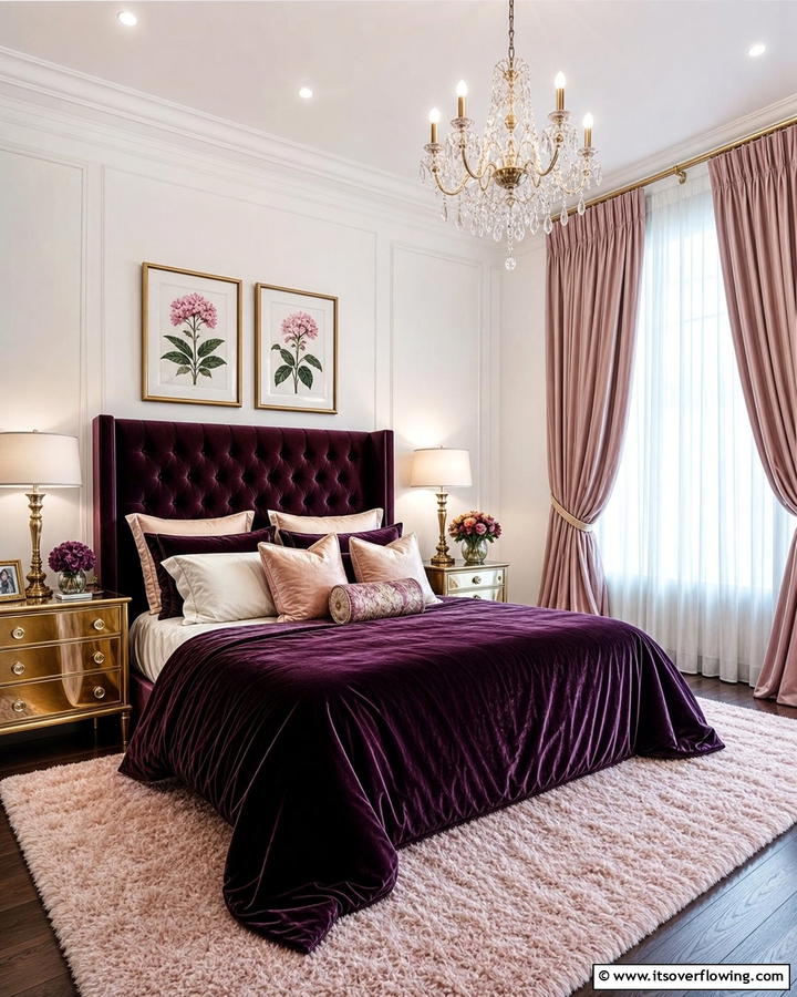 Velvet and Silk Textiles - 17 Romantic Bedroom Ideas for Intimate and Cozy Retreats