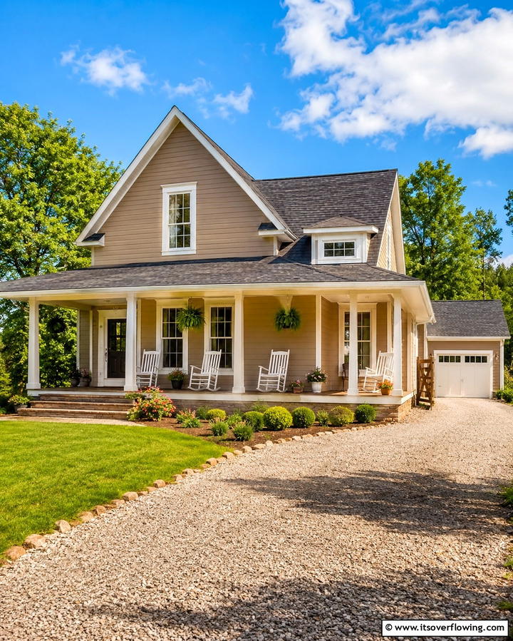 Velvety Fawn Finery - 30 Brown Exterior House Color Ideas for Warm Curb Appeal