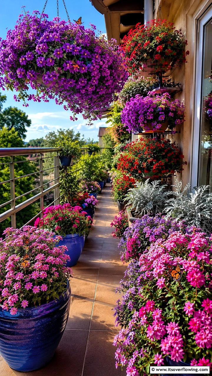 Verbena - 30 Flowering Plants for Balcony Gardens - Colorful Displays