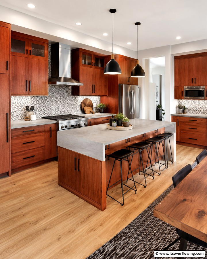 Versatile Design Options with Cherry Cabinets - 25 Natural Cherry Kitchen Cabinets for a Warm and Inviting Look