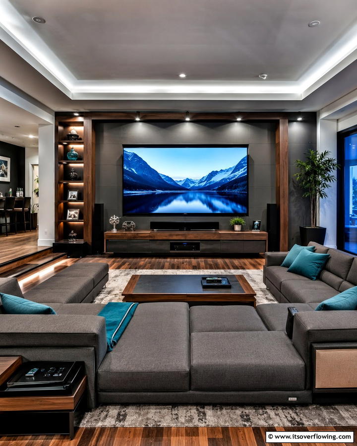 Versatile Entertainment Hub - 30 Great Room Ideas to Elevate Open-Concept Living