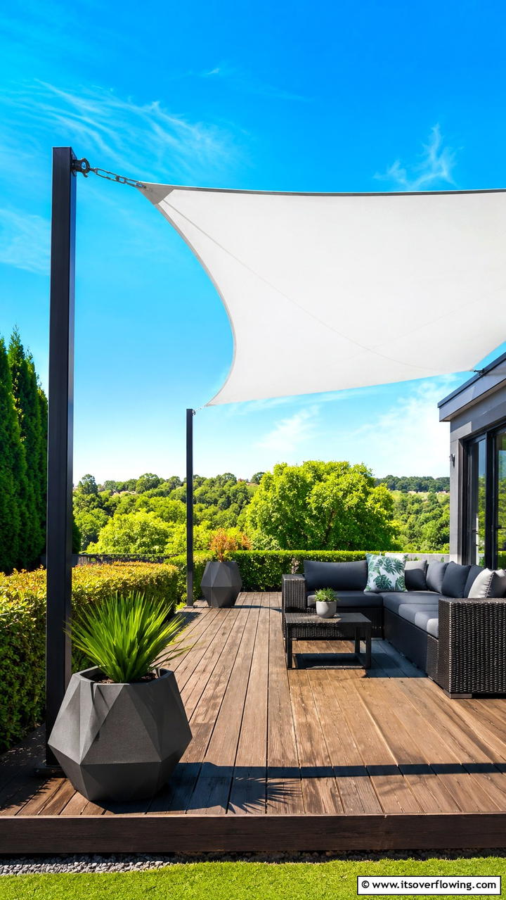 Versatile Fabric Cover - 30 Deck Roof Ideas for Shaded Outdoor Living