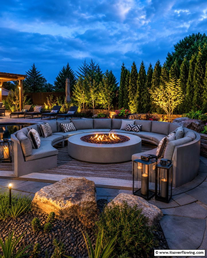 Versatile Fire Pit Surroundings - 21 Outdoor Furniture Ideas for Durable & Stylish Spaces