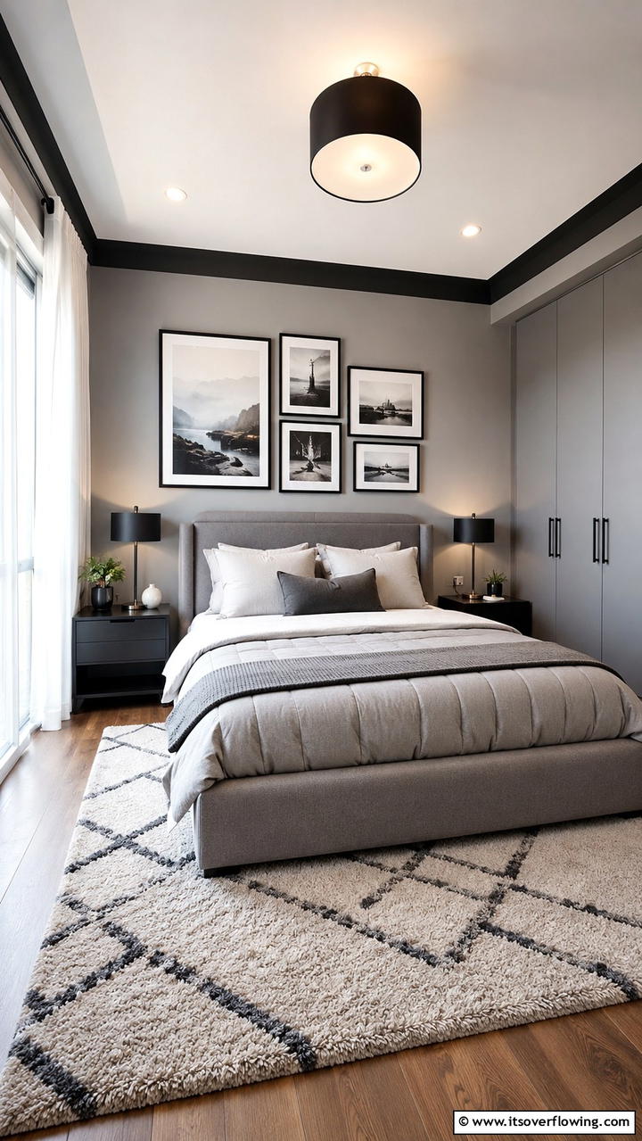 Versatile Guest Room Style - 30 Grey House With Black Trim Ideas- Bold Exterior Designs