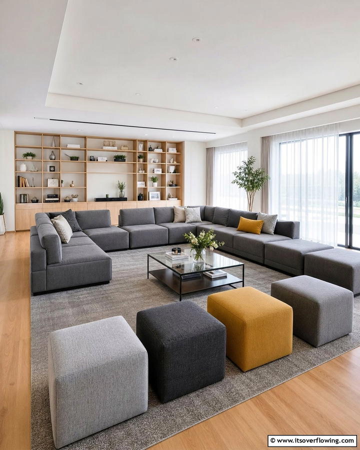 Versatile Modular Seating - 21 Living Room Couch Ideas for Comfortable Entertaining