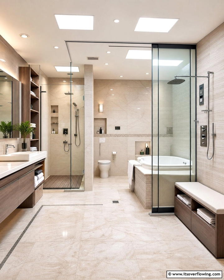 Versatile Multifunctional Wet Room - 30 Modern Wet Room Ideas for Sleek Bathroom Functionality