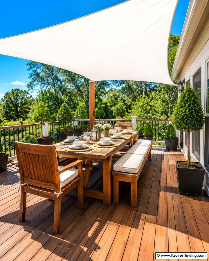 Versatile Outdoor Dining Setup - 30 Budget-Friendly Backyard Deck Ideas for Stylish Outdoor Living