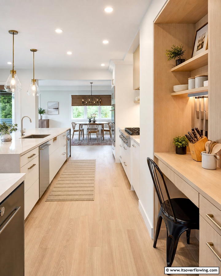 Versatile Utility Nook - 30 Kitchens Without Upper Cabinets for Open Concepts